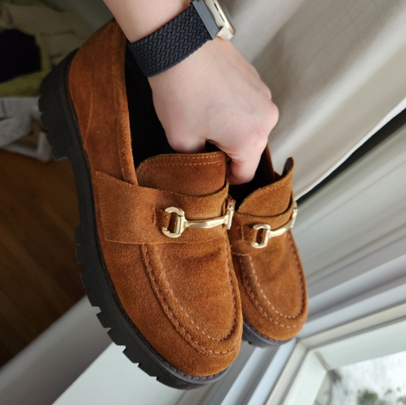 Steve Madden Lando Suede Platform Loafer size 10 - Picture 11 of 12